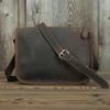 Retro Leather Shoulder Bag Vintage Crazy Horse Leather Cross Body Bags Messenger Bag Casual Shoulder Bags for Mens Male Bags