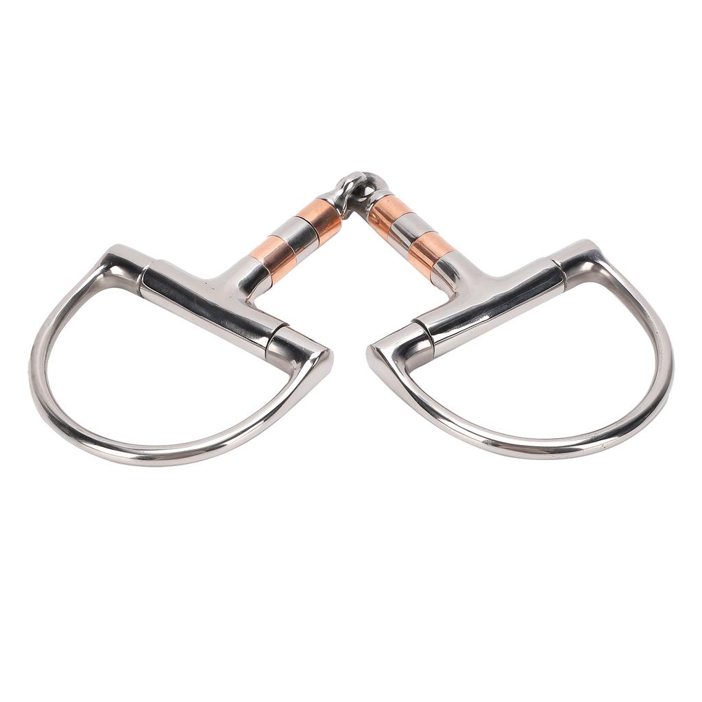 Ring Snaffle Bit Stainless Steel Exquisite Anti Bite Compact Portable Snaffle Horse Bit for Farm