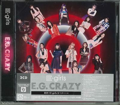CD E-GIRLS - EG CRAZY (2 CDs) (Smapla Music Comp RZCD8623940 Japan ObiJapanese Pop Star Used