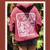Loose Hooded Sweatshirt Women's Retro Letter Printed Casual Pullover Top