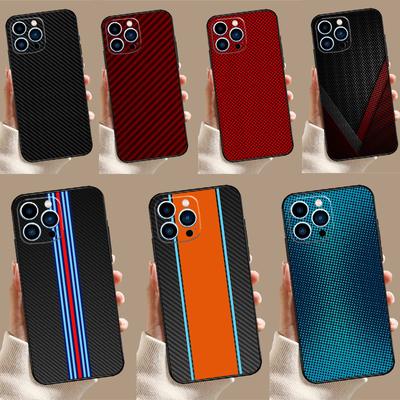 Carbon Fiber Case For iPhone 17 Pro Max16 15 14 13 11 12 Pro Max Plus 12 13 Mini 16e 17 Air Back Cover