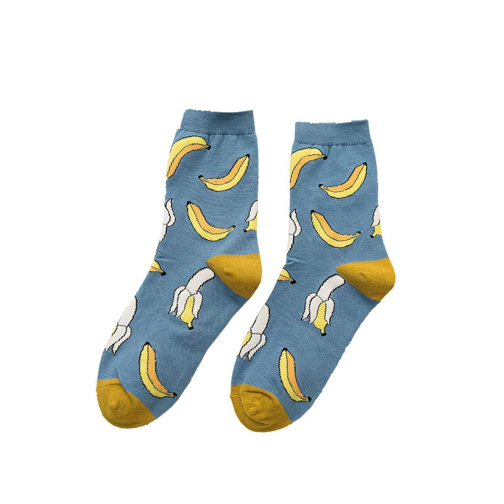 Avocado Mid-Tube Socks For Children, Sweet And Cute Girl Fruit Socks, Summer Fashion Casual Cotton Socks