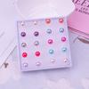 Plastic Resin Temperament White Womens Fashion Earrings Suit