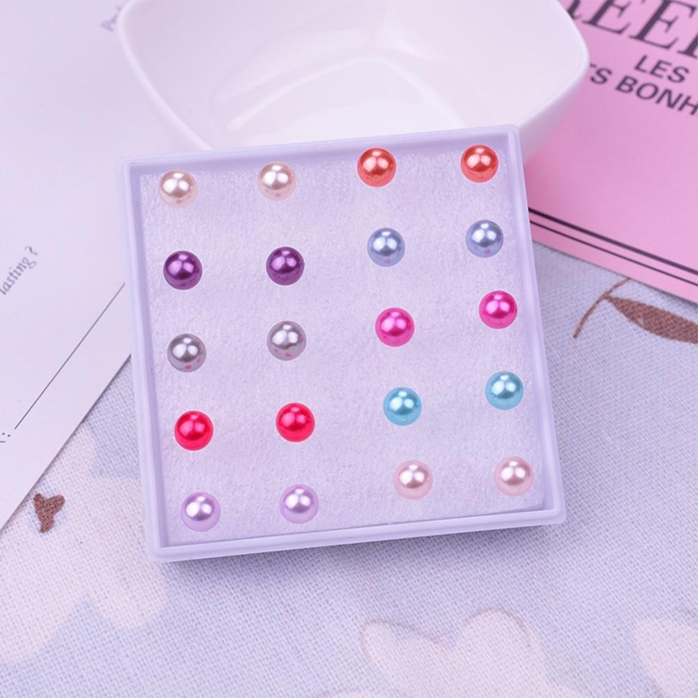 Plastic Resin Temperament White Womens Fashion Earrings Suit