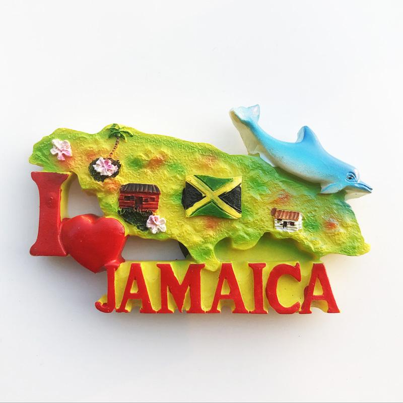 Jamaica Fridge Magnets Travelling Souvenirs Photo Wall Magnetic Stickers Home Decoration Birthday Christmas Gifts