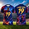 2026 New Special Edition No.19 Print Football Jersey T-shirt Summer Sports Training Tees Casual Kids Adult Tops