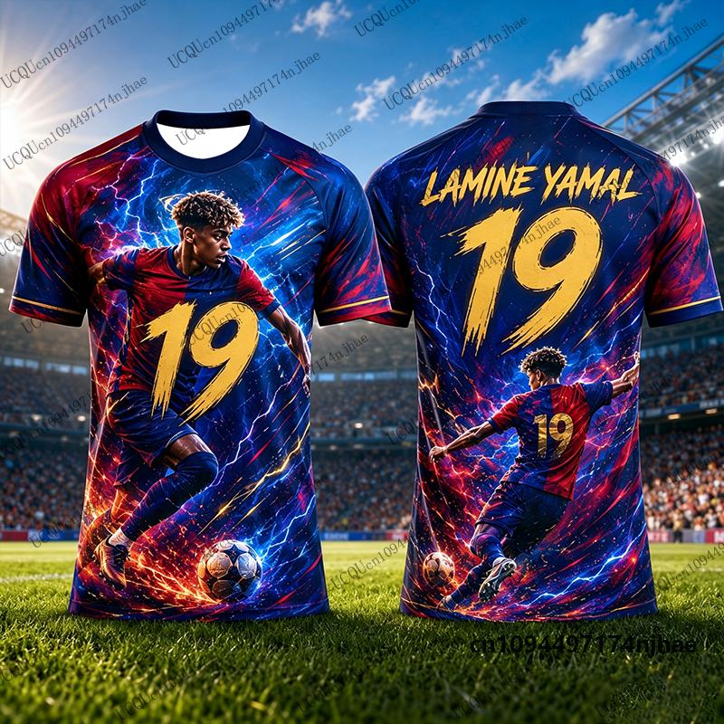 2026 New Special Edition No.19 Print Football Jersey T-shirt Summer Sports Training Tees Casual Kids Adult Tops