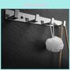 Sturdy Stainless Steel Adhesive Hooks For Heavy Duty Clothing In Kitchen And Bathroom Spaces