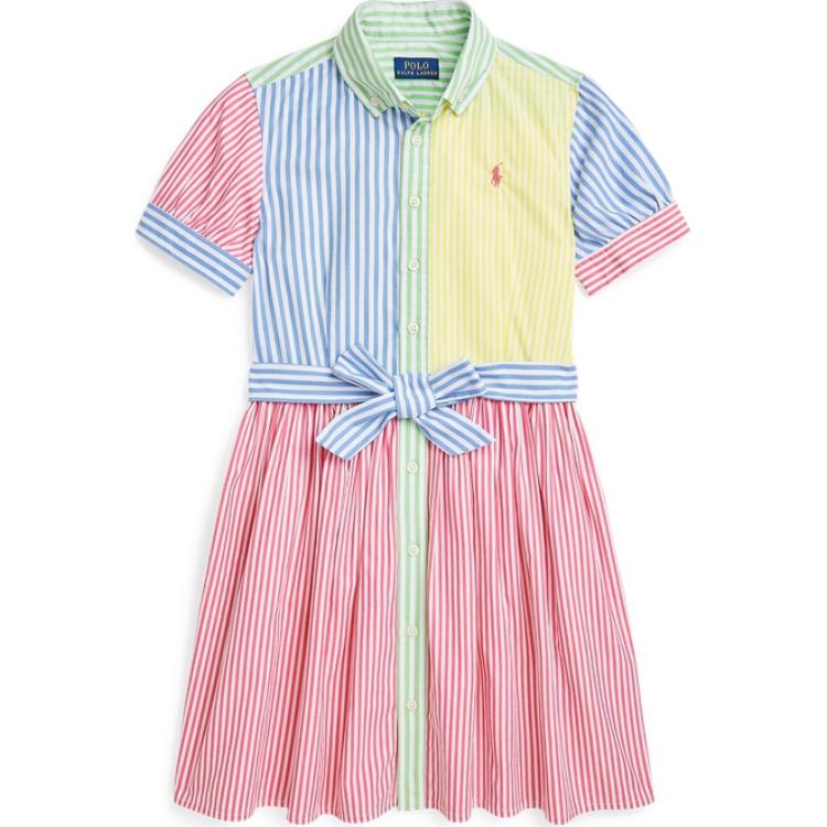Polo Ralph Lauren Striped Cotton Fun Shirt Dress Kids Dresses Multicolor CWPODRSG3D20992-999