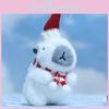 Charming Festive Capybara Plush Pendant Keychain With Ultra Soft Fabric For Gifts