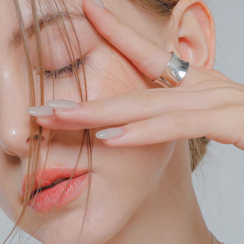 J.Lauren U Shaped Silver Bold Ring R0631