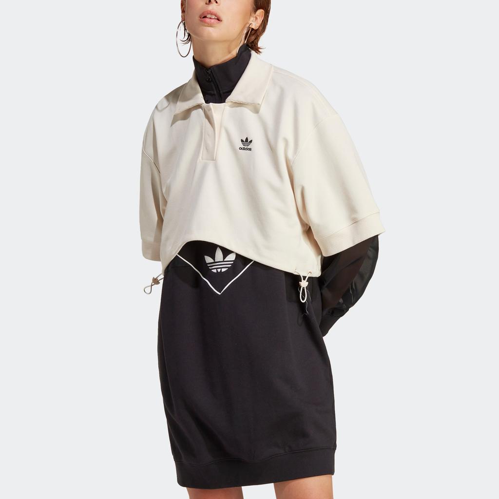 Adidas Originals SS23 Always Original Short Sport Polo Shirt Women Tops White IC5589