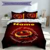 3pcs Custom Name The Fellowship of the Ring Bedding Set,Includes 1 Duvet Cover and 2 Pillowcases,All-season Bedroom Decor