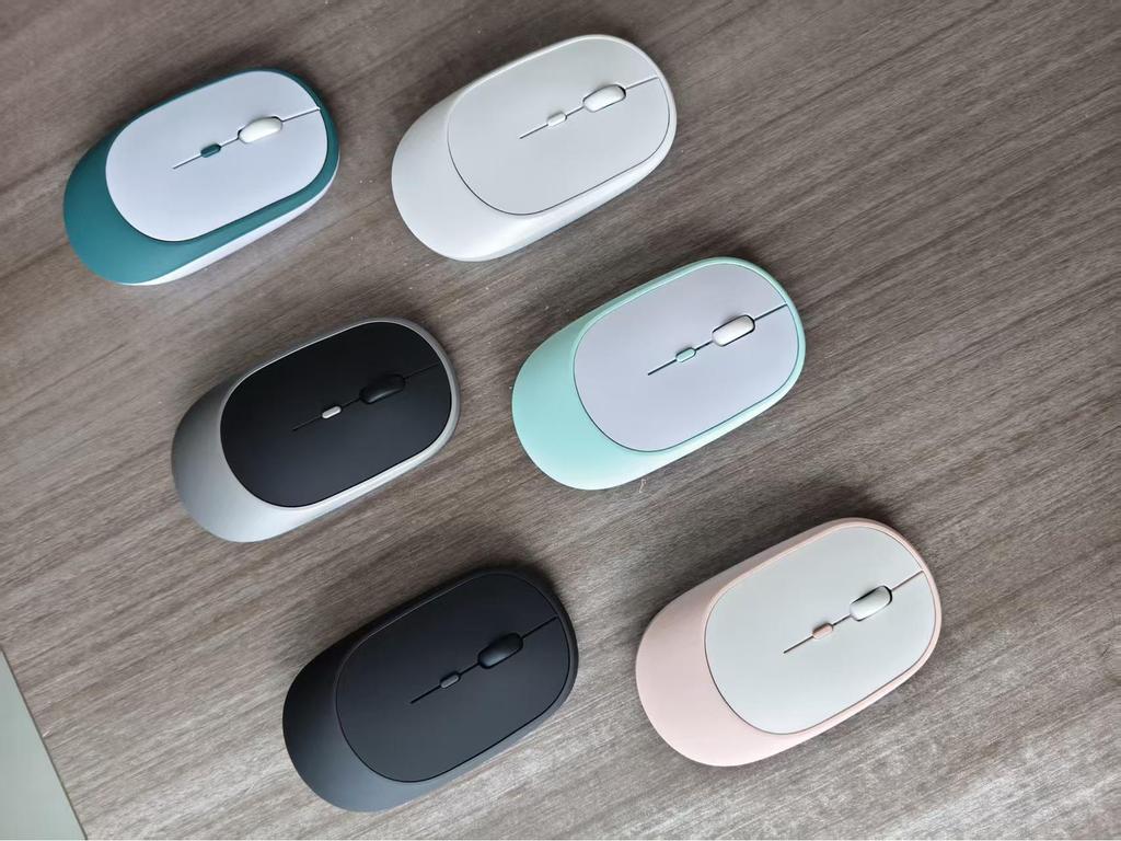Rechargeable Dual-Mode Bluetooth Mouse for Tablet and Laptop: 2.4G Wireless for Office and Home Use