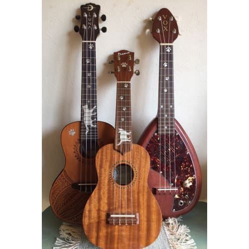 Jockomo Cat's Foot/Soprano Ukulele Position Mark Inlay Stickers - Perfect for Ukuleles