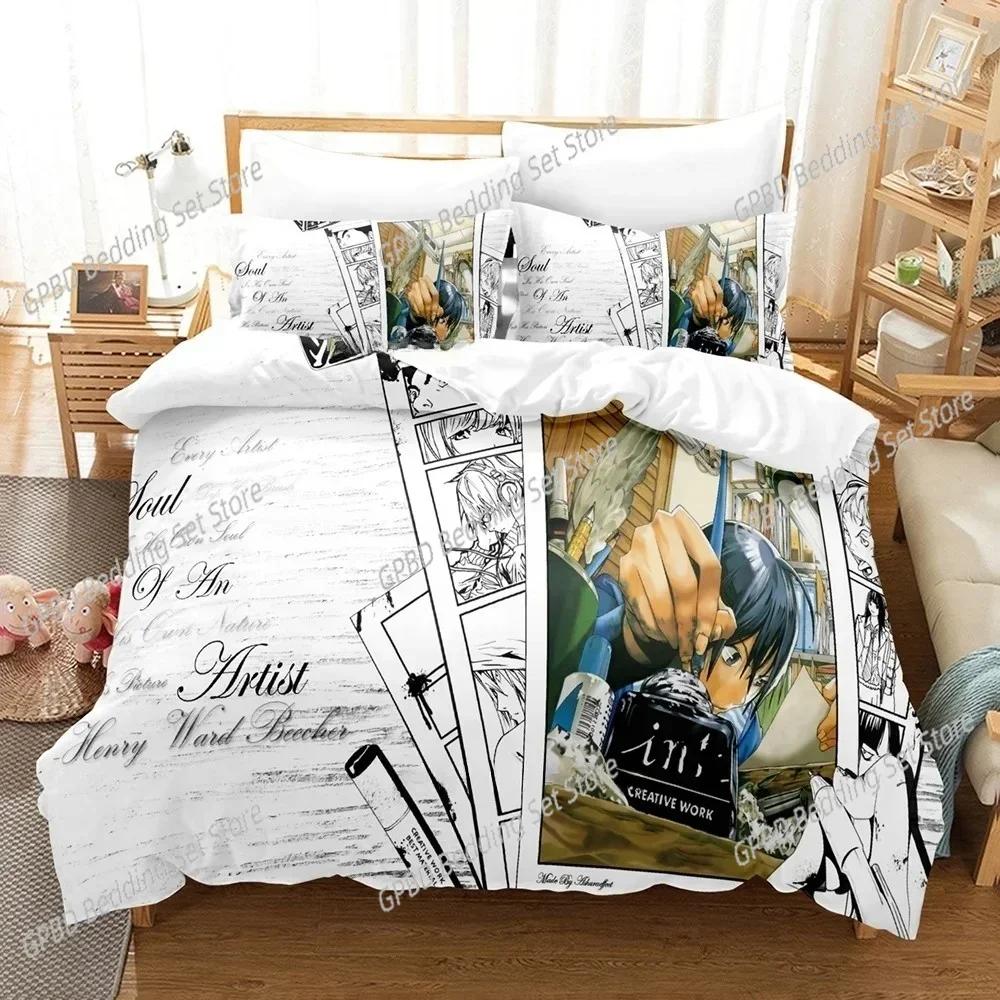 Anime Bakuman 3D NEW Duvet Cover Pillowcase Bedding Set Adult Boy Girl Bedroom Decoration Children Single Double Large
