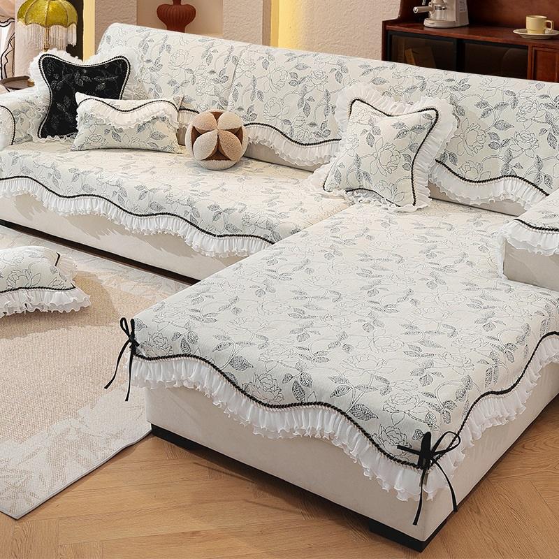 Luxury Non Slip Sofa Cushion Cover For All Seasons Universal Couch Throw Slipcover Full Protection For Wood Sofa Armchair