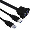 Speed USB3.0 Extension Cable USB3.0 Double Port Data Cable for Efficient Device Connectivity Fast Data Transmission