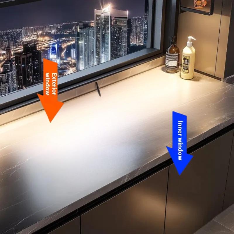 50cm Vattenblockerande list för hemfönster Skjutdörrs regnlist Balkongisolering Vindtät tätningslist Plåtbeslag