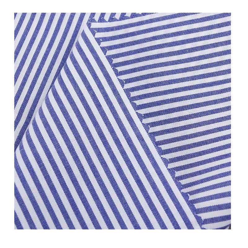 Cotton Yarn-Dyed High-Density Striped Fabric for Clothing and Sportswear