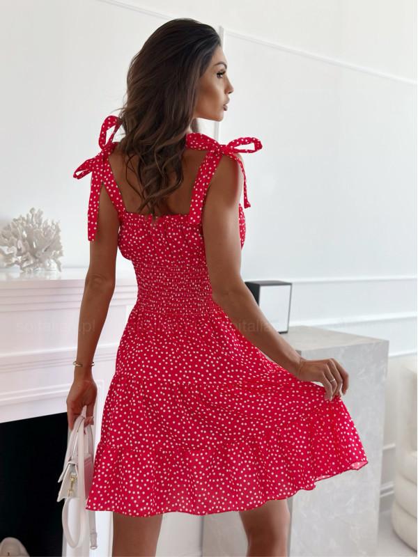 2023 Strapless Polka Dot Vest Dress