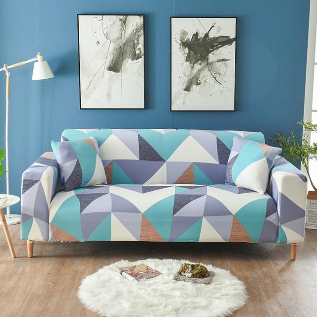 Floral Printing Stretch Elastic Sofa Cover For Living Room Slip -Resistant Sofa Towel Couch Cover Sectional Furniture Slipcover for Home
