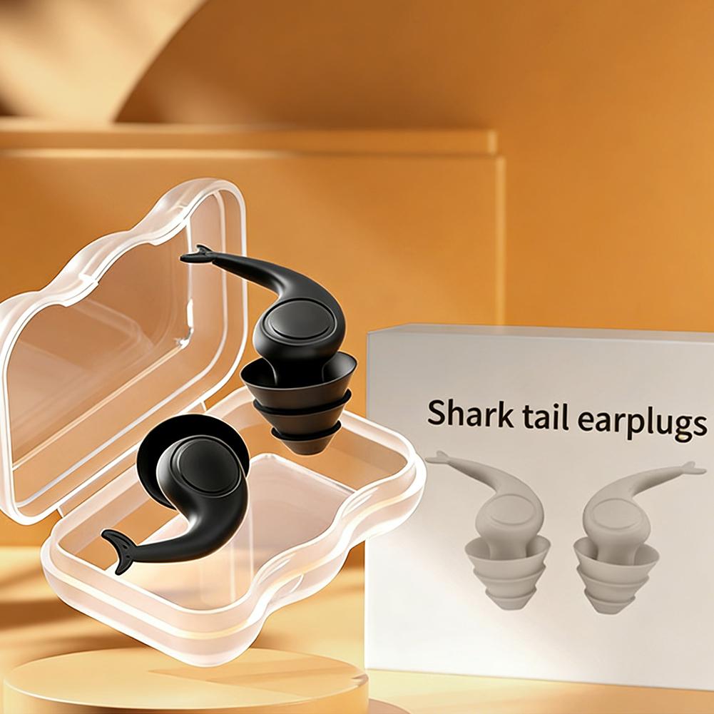 

3 Layer Ear Plugs For Sleeping Noise Cancelling, Soft Silicone Soundproof Ear Plugs for Sleeping, Swimming, Study, Concerts чёрный