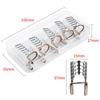 5pcs Reusable Nails Form Nail Art Aluminum Holder Extension Nail Tool Holder Acrylic Extension Equipment Nail Art Manicure Tools