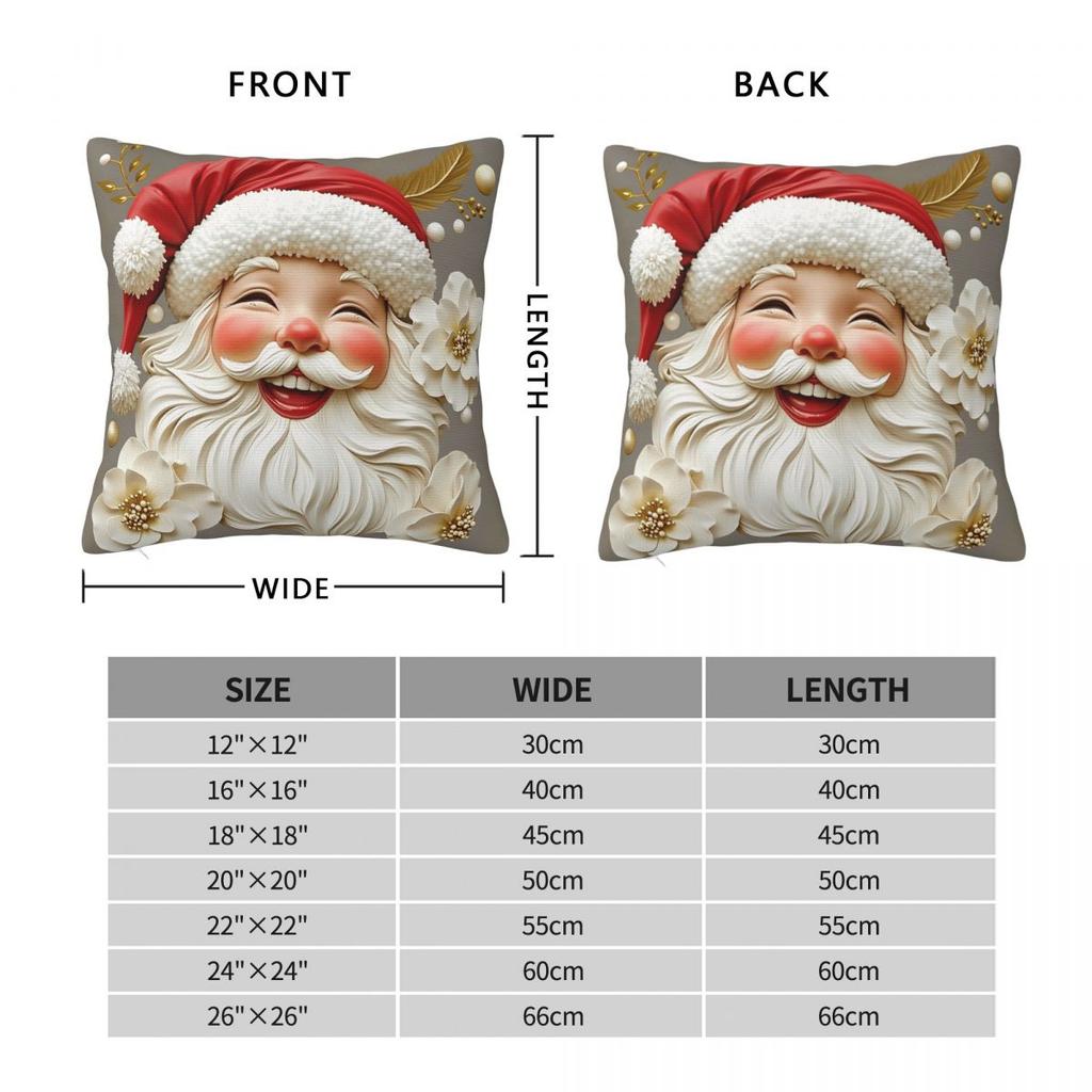 Christmas Pillow Case Cushion Cover Square Custom Pillow Cover Cute Funny Pillowcases For Sofa Car Home Decor