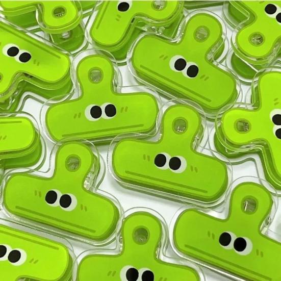 Милі акрилові затискачі для пакетів з великими очима, багаторазові затискачі для пакетів зі снеками, пластикові затискачі з міцним захватом для організації паперових документів, для офісу, школи, дому