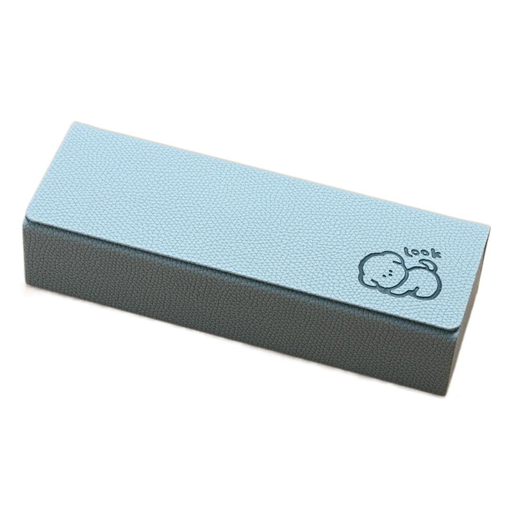 Anti-Stress Eyeglass Case PU Leather Protective Case Portable Glasses Storage Box  Men and Women