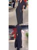 2026 Autumn/Winter European American Casual Solid Color V-Neck Long Sleeve Dress for Women