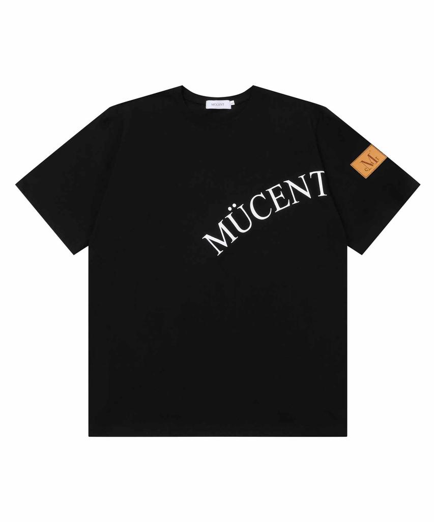 Mucent Leather Point Signature Short Sleeve Tee