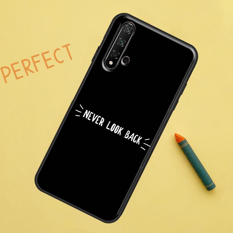 Simple Minamilst Black Quote For Huawei Nova 12s 11i 7i 8i 12i Y73 Y70 Y90 Y60 Y72 Y61 Y91 9 10 SE P40 Lite P30 Pro Case