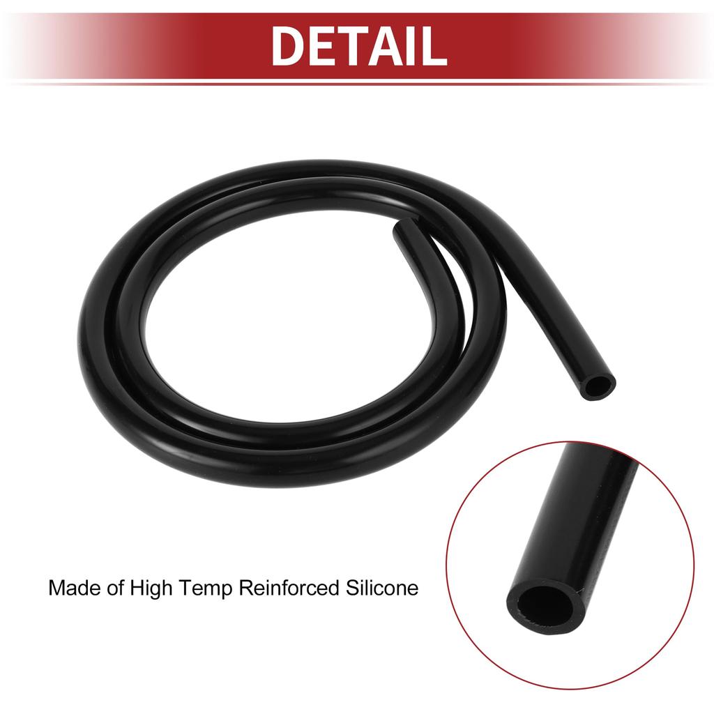 ACROPIX 130 PSI Max Pressure Silicone Vacuum Tube Hose Automotive Vacuum Line High Temperature