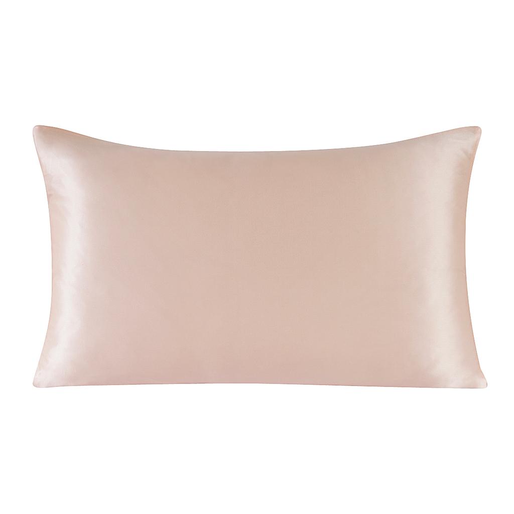 One Side 100% Mulberry Silk Pillowcase with Hidden Zipper Solid Color Pillow Case for Sleep and Skin Care