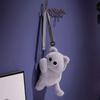 Kawaii Animal Lamb Crossbody Bag Soft Plush Toy Backpack Creative Siamese Cat Shoulder Bag  Boys