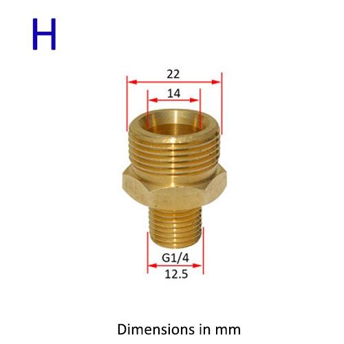 Metal Adapter Foam Nozzle Foam Generator Foam Gun High Pressure Washing Soap Foamer Car Wash For Nilfisk Karcher Huter Elitech L