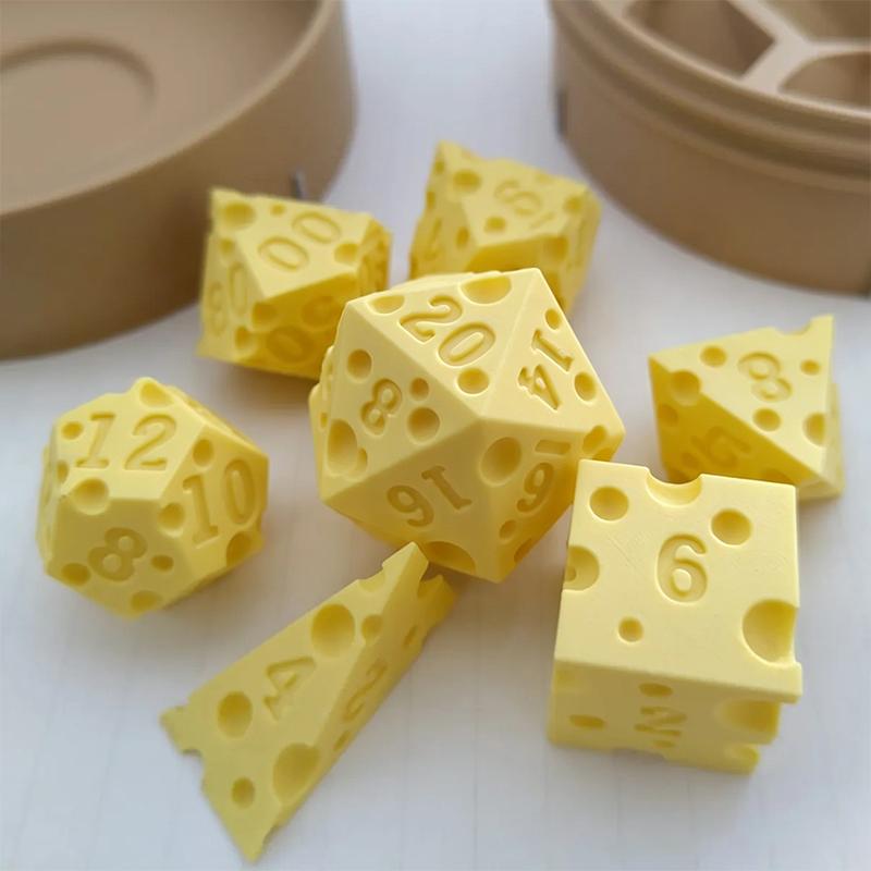 Käsewürfel Tragbar Käse Kreativ Brettspiel Zubehör Würfelbox Set Miniatur Bequem zu tragen