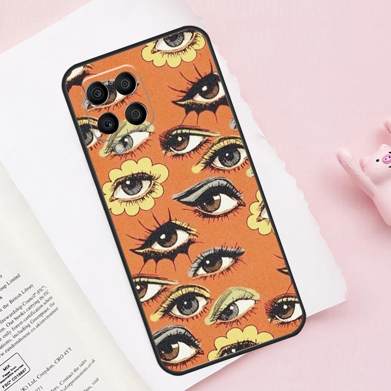 Eye Illustration Case For Samsung Galaxy M15 M35 M55 M51 M31 M21 M11 M16 M36 M56 M53 M12 M32 M52 M14 M34 M54
