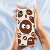 For iPhone 16e Case Funny Big Eyes Doll Pattern Printing Straight Edge TPU Phone Back Cover