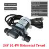 12V 24V Silent 4-Point Threaded Port Brushless DC BrushlessWater Pump Floor Heating Water Heater Booster Water Pump IP68
