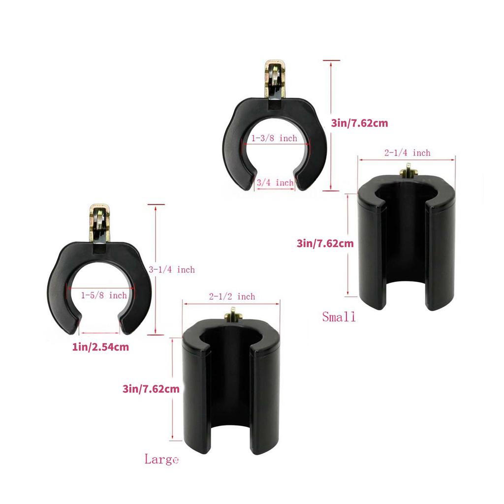Pack of 4 Tool Rack Anti Slip E Track Tool Holders Featuring Enhanced Friction Surfaces Secures Tools During Bumpy Rides
