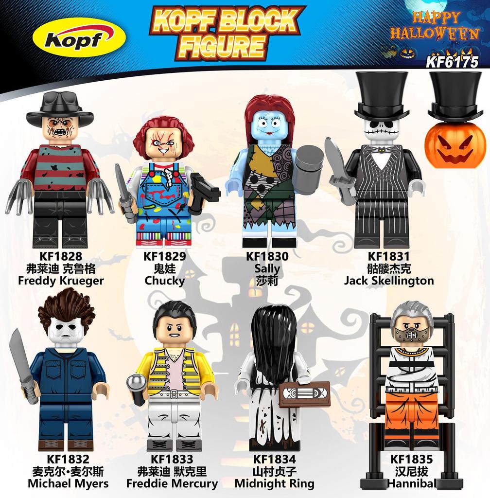 Halloween Mini Building Blocks Figure Toy Bags Set