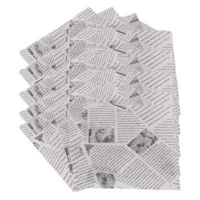 500 Blatt Sandwich-Einwickelpapier Fettabweisend Antihaftend Lebensmittelkorb-Einlage zum Frittieren Backen Lebensmittel Weißes Zeitungspapier
