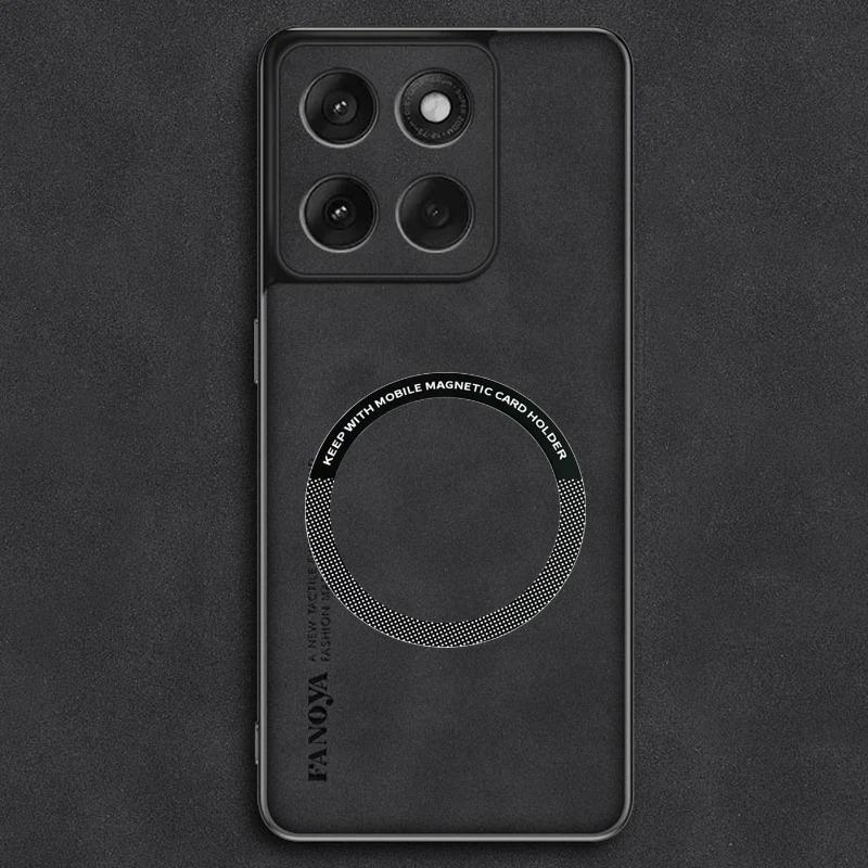 Leather Soft Phone Case for Motorola Signature Edge70 Pro Fusion+ Ultra G87 G77 G67 G57 G47 G37 G17 Power Magnetic Protect Cover