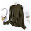 2025 Puyuan Autumn/Winter Mid-Seam Crew Neck Merino Wool Lyocell Long Sleeve Base Layer Top