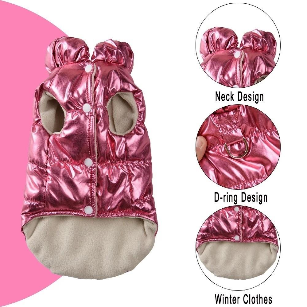 High Quality Waterproof Hiking Dog Clothes D-ring Warm Puppy Coat Vest Fleece Puppy Vest Jacket Small Medium Dogs Clothes