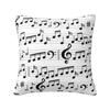 Nordic Music Festival Musical Note Cushion Cover 40*40 cm Polyester Throw Pillow Case Home Decor Sofa Chair Pillowslip