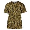 Ropa Infantil 2025 Camuflaje Bosque Caza Camiseta Verano Niña Camisetas Manga Corta Niño Top Cuello Redondo Ropa Exterior Niños